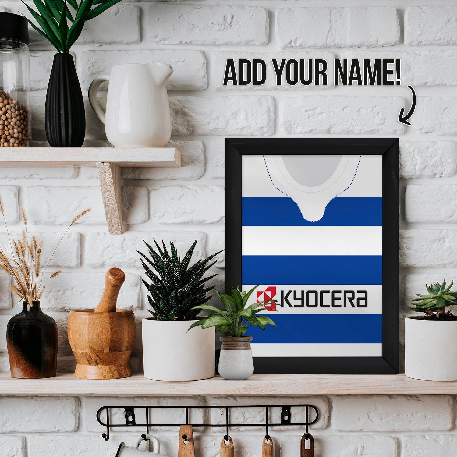 Personalised Reading - 2006 Home Shirt - A4 Metal Sign Plaque