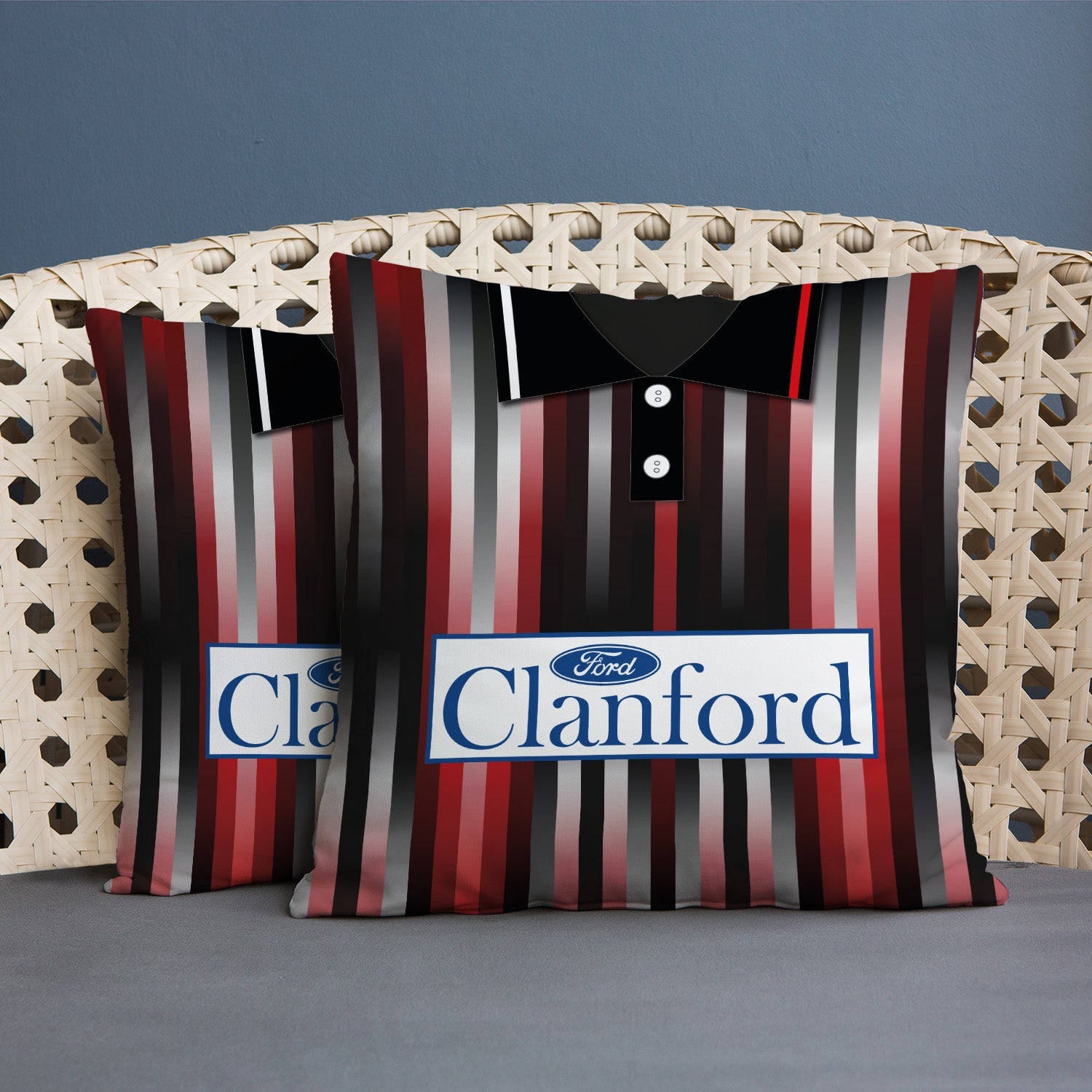 St Mirren 1994 Away Shirt - 45cm or 61cm Retro Cushion