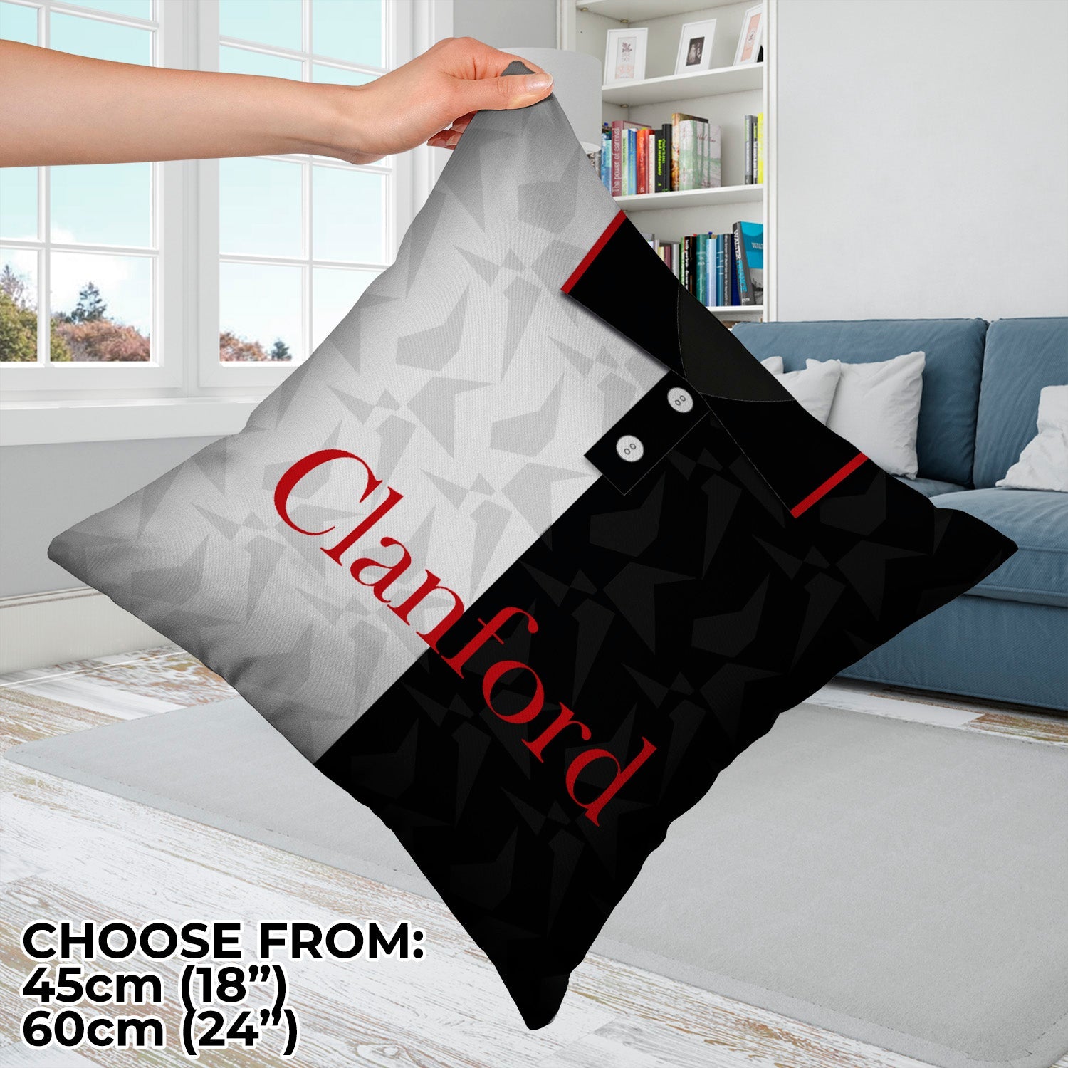 St Mirren 1994 Home Shirt - 45cm or 61cm Retro Cushion