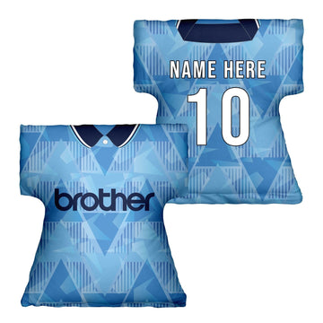 Man City 1989 Home- Retro Shirt Cushion