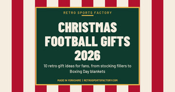 Christmas football gifts 2026: retro gift ideas for fans, in festive red and green