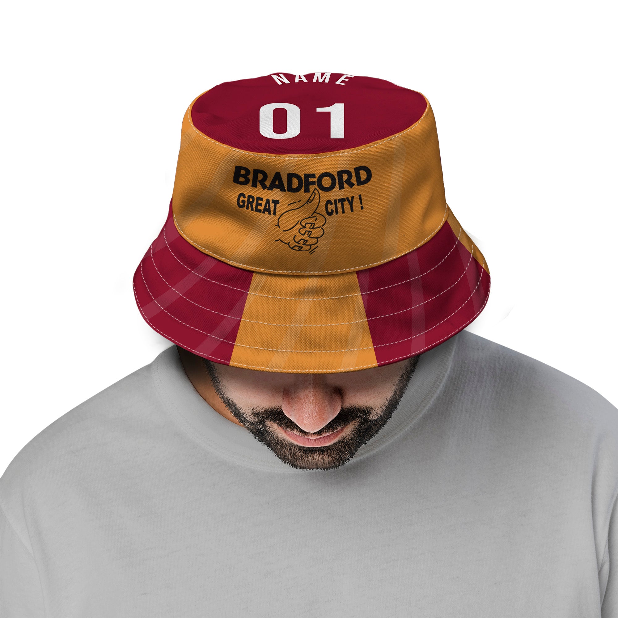 Bradford 1988 Home - Retro Bucket Hat - Personalised