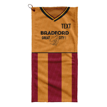 Bradford - 1988 Home Shirt - Retro Lightweight, Microfibre Golf Towel