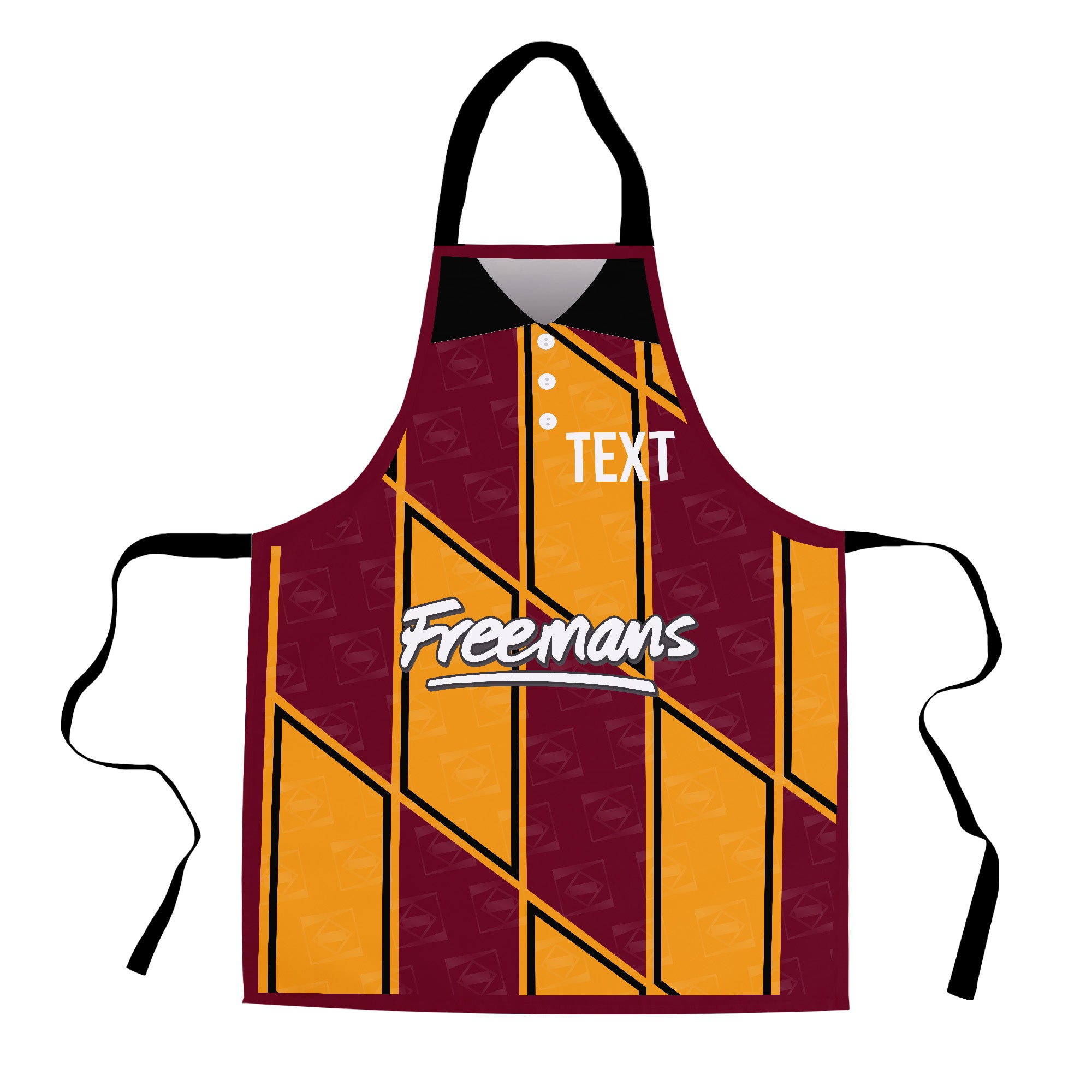 Bradford - 1991 Home Shirt - Personalised Retro Football Adults Apron