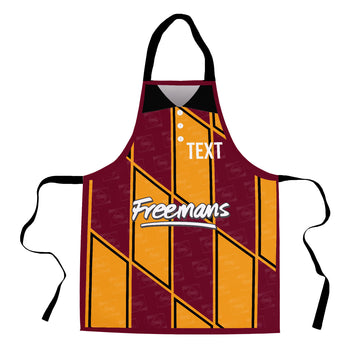 Bradford - 1991 Home Shirt - Personalised Retro Football Adults Apron
