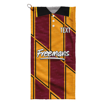 Bradford - 1991 Home Shirt - Retro Lightweight, Microfibre Golf Towel