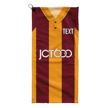 Bradford - 1999 Home Shirt - Retro Lightweight, Microfibre Golf Towel