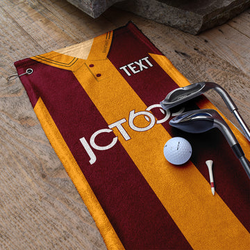 Bradford - 1999 Home Shirt - Retro Lightweight, Microfibre Golf Towel