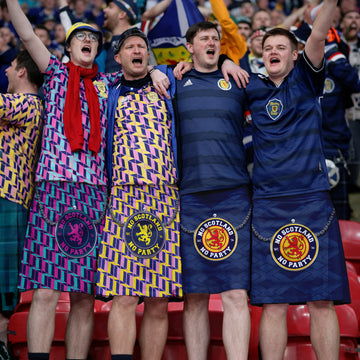 No Scotland No Party - Retro Yellow & Pink - WC26 - Novelty Kilt