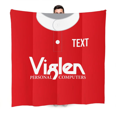 Charlton 1996 Home Shirt - Personalised Retro Fleece Blanket 150cm X 150cm