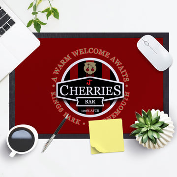 Bournemouth Cherries Bar  - Football Legends - Door Mat -60cm X 40cm