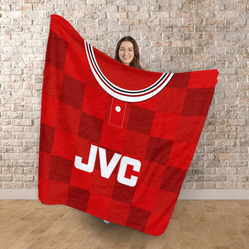 Aberdeen 1987 Home Shirt - Personalised Retro Fleece Blanket 150cm X 150cm