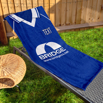 Accrington 1999 Away Shirt - Personalised Lightweight, Microfibre Retro Beach Towel - 150cm x 75cm