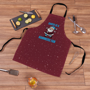 Santa is a Hammers Fan - Apron