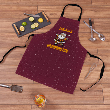 Santa is a Bradford Fan - Apron