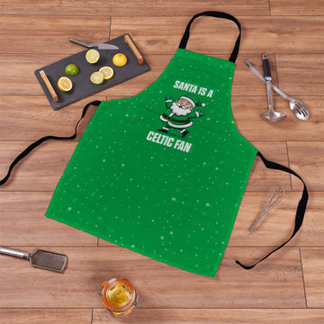 Santa is a Celtic Fan - Apron