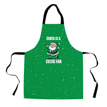 Santa is a Celtic Fan - Apron