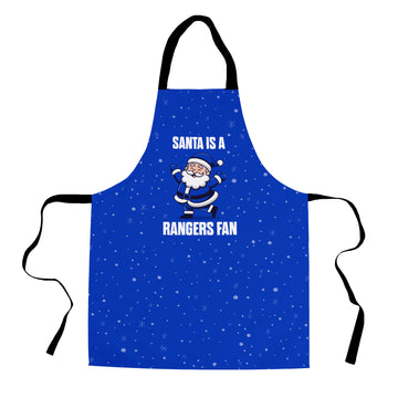 Santa is a Rangers Fan - Apron
