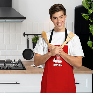 Manchester Red Irwin 3 - Water-Resistant Adults Apron