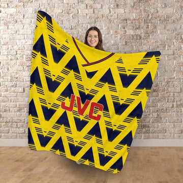 The Gooners Retro - 1992 Away Shirt - Retro Fleece Blanket