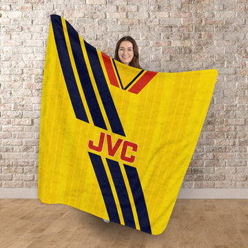 The Gooners Retro - 1993 Away Shirt - Retro Fleece Blanket