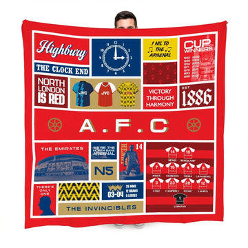 The Gooners History - Fleece 150cm X 150cm