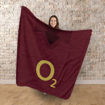 The Gooners 2005 Home Shirt - Personalised Retro Fleece Blanket 150cm X 150cm