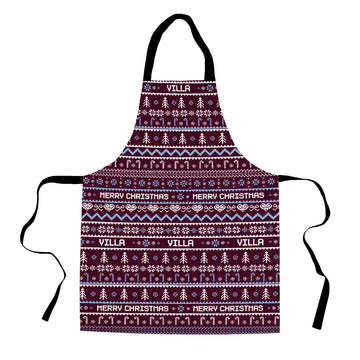 Aston Villa Xmas Jumper Pattern - Apron