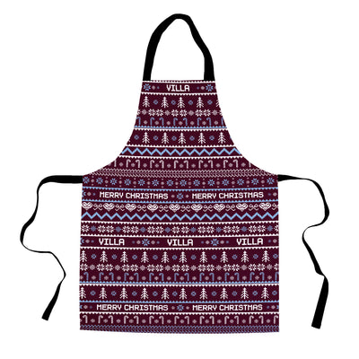 Aston Villa Xmas Jumper Pattern - Apron