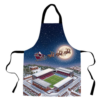 Aston Villa Christmas Stadium Apron - white cutout