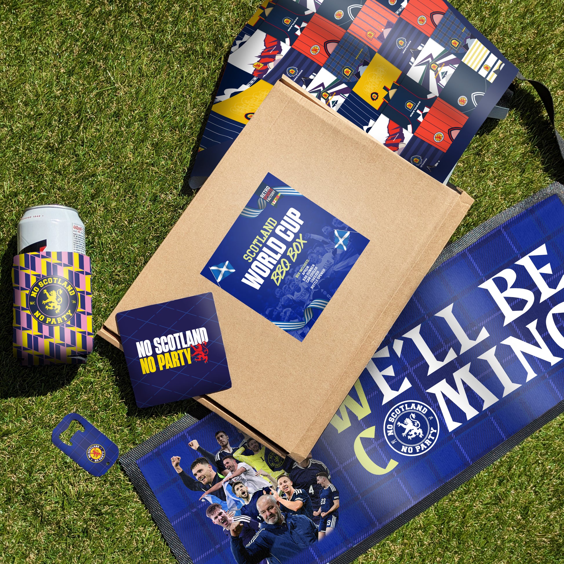 Retro Scotland World Cup BBQ Mystery Gift Box – Ultimate Man Cave Essential