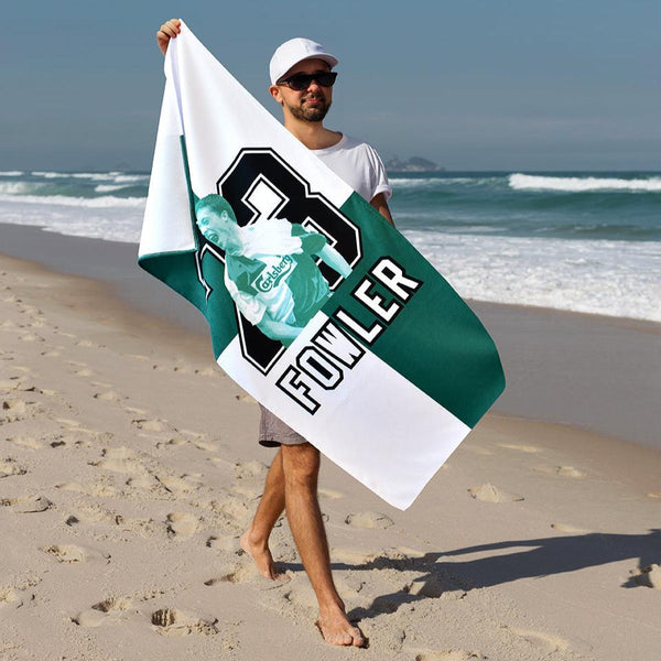 Liverpool FC Towel Football YNWA White 100% Cotton Beach Bath Pool 150cm X 75cm - Foto 11