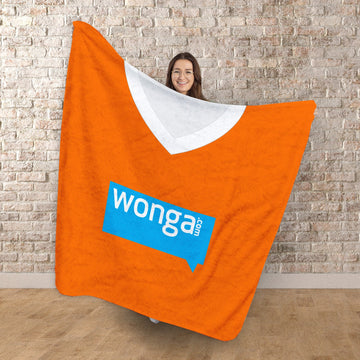 Blackpool - 2010 Home Shirt - Personalised Retro Fleece Blanket