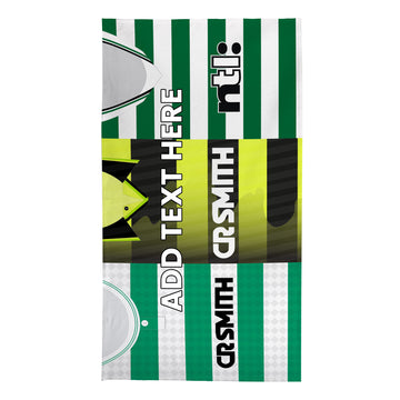 Celtic Three Shirt Design - Personalised Lightweight, Microfibre Retro Beach Towel - 150cm x 75cm