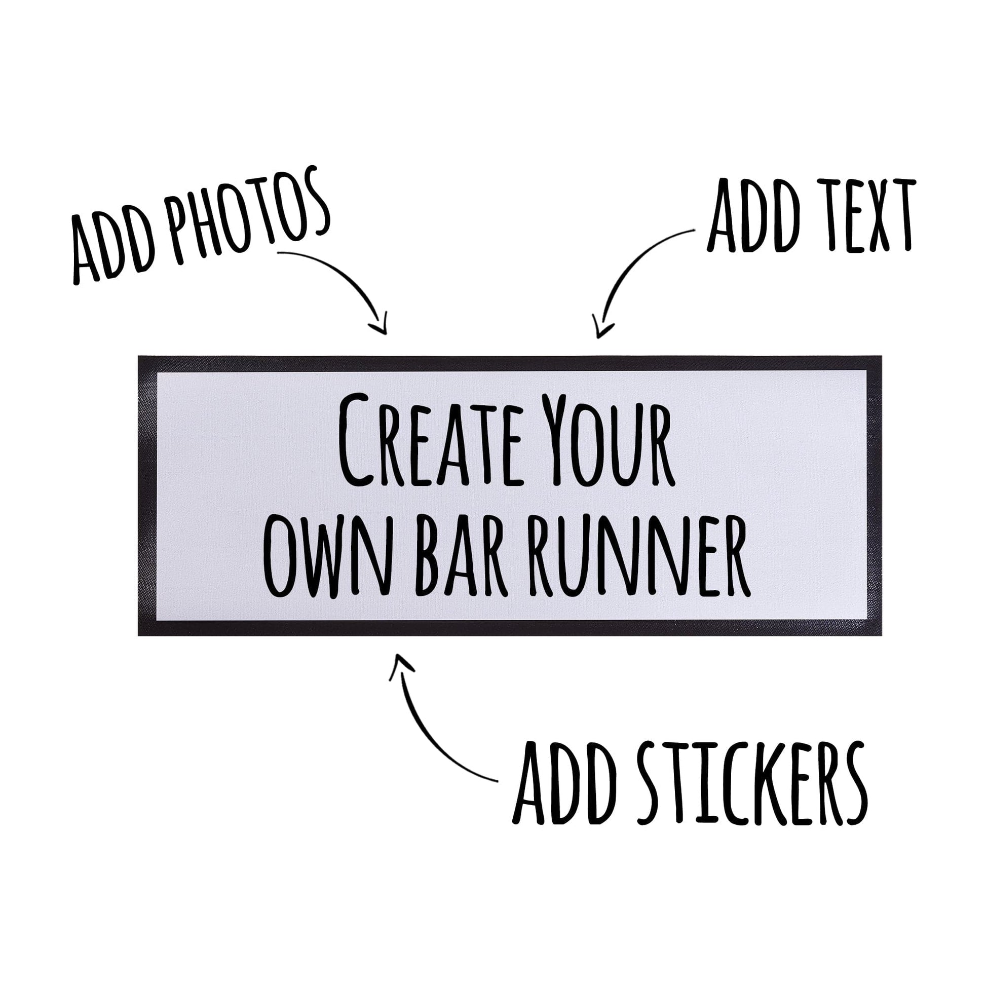 Personalised Bar Runner | Custom Man Cave Bar Runner