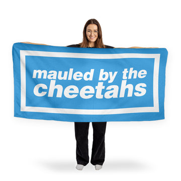 Mauled by the Cheetahs - Manchester Blue - City - Beach Towel