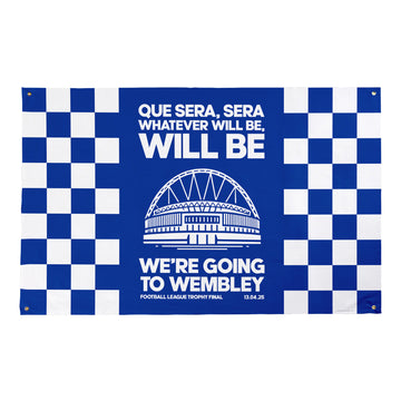 Birmingham - Que Sera, Sera - Banner - Chequered - Two Sizes