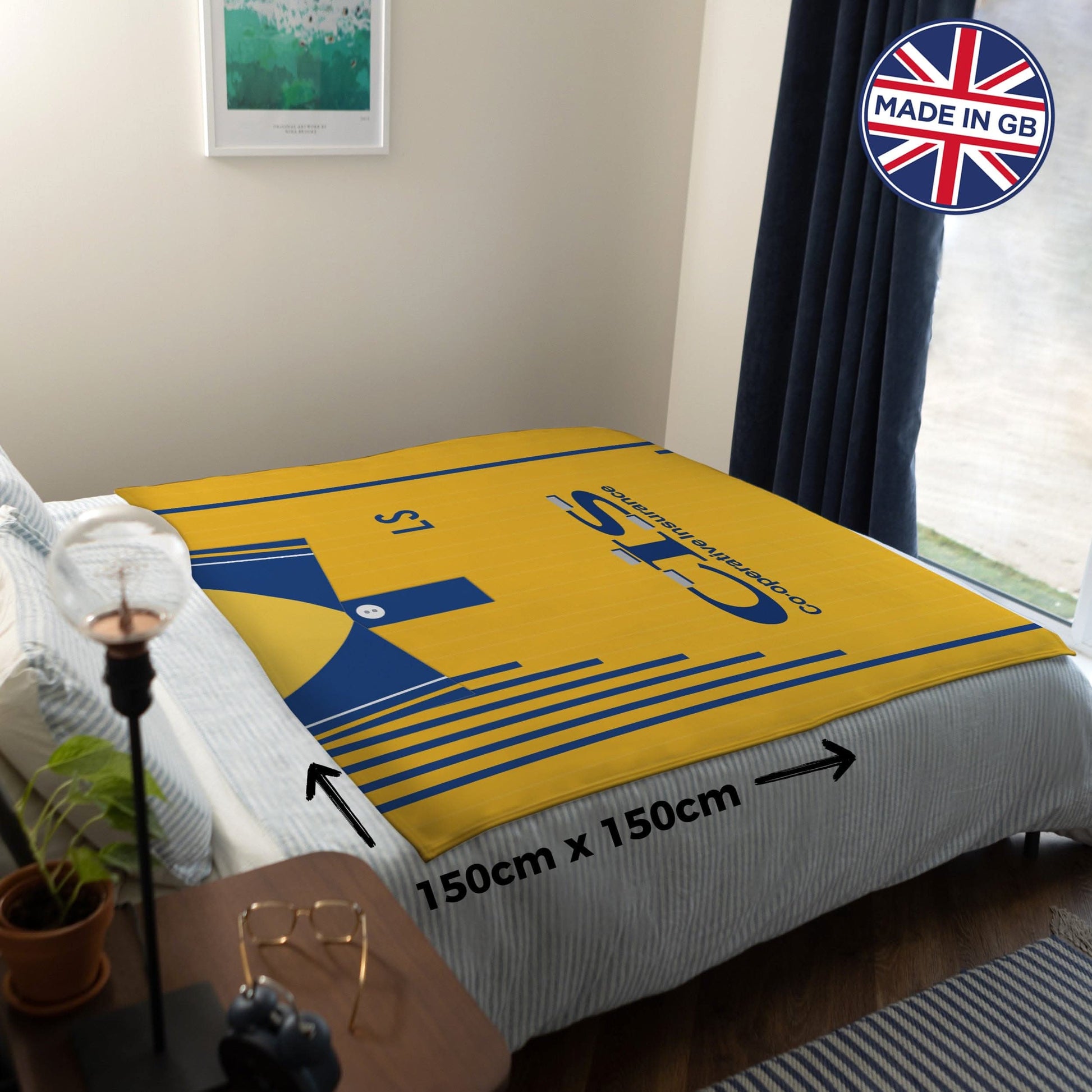 Blackburn - 1990 Away Shirt - Retro Fleece Blanket