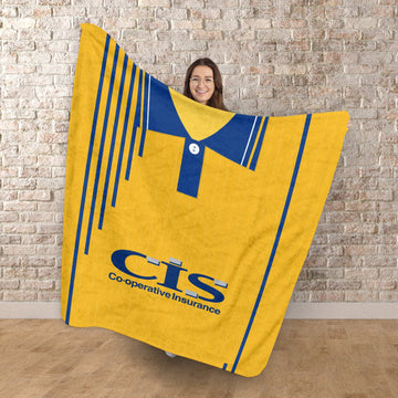 Blackburn - 1990 Away Shirt - Retro Fleece Blanket