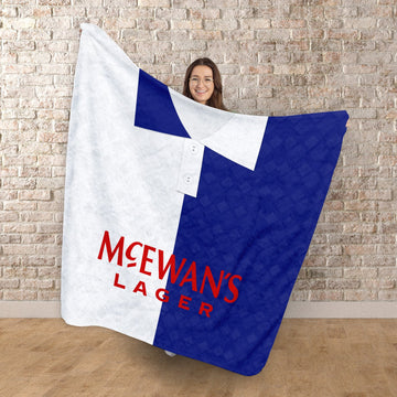 Blackburn - 1992 Home Shirt - Retro Fleece Blanket