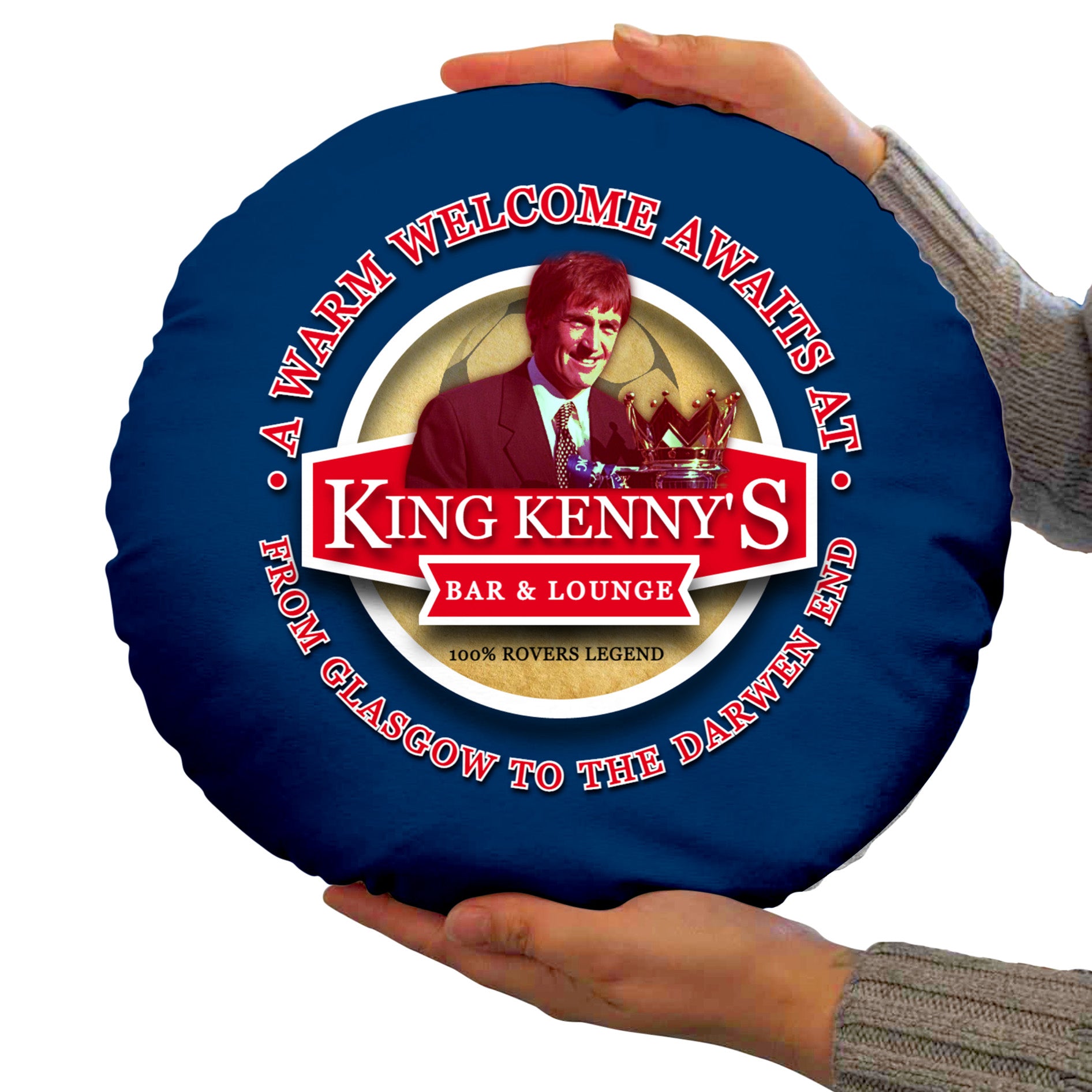 Blackburn Dalglish - Football Legends - Circle Cushion 14"