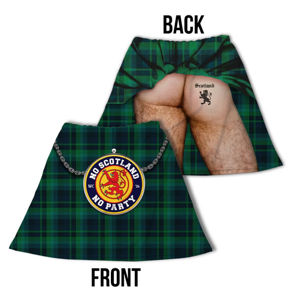 Black Watch Tartan (Exposed Behind) Scottish World cup - Novelty Kilt