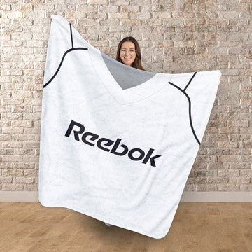 Bolton 2004 Home Shirt - Personalised Retro Fleece Blanket 150cm X 150cm