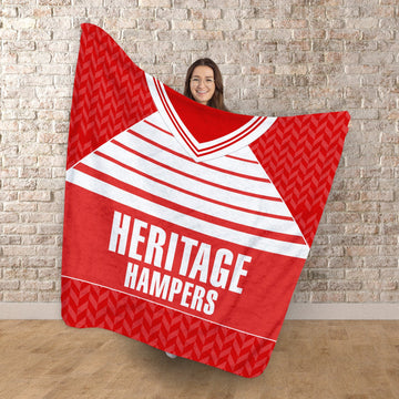 Middlesbrough  - 1990 Home Shirt - Personalised Retro Fleece Blanket