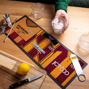 Bradford - Retro Football Shirts - Personalised Bar Runner