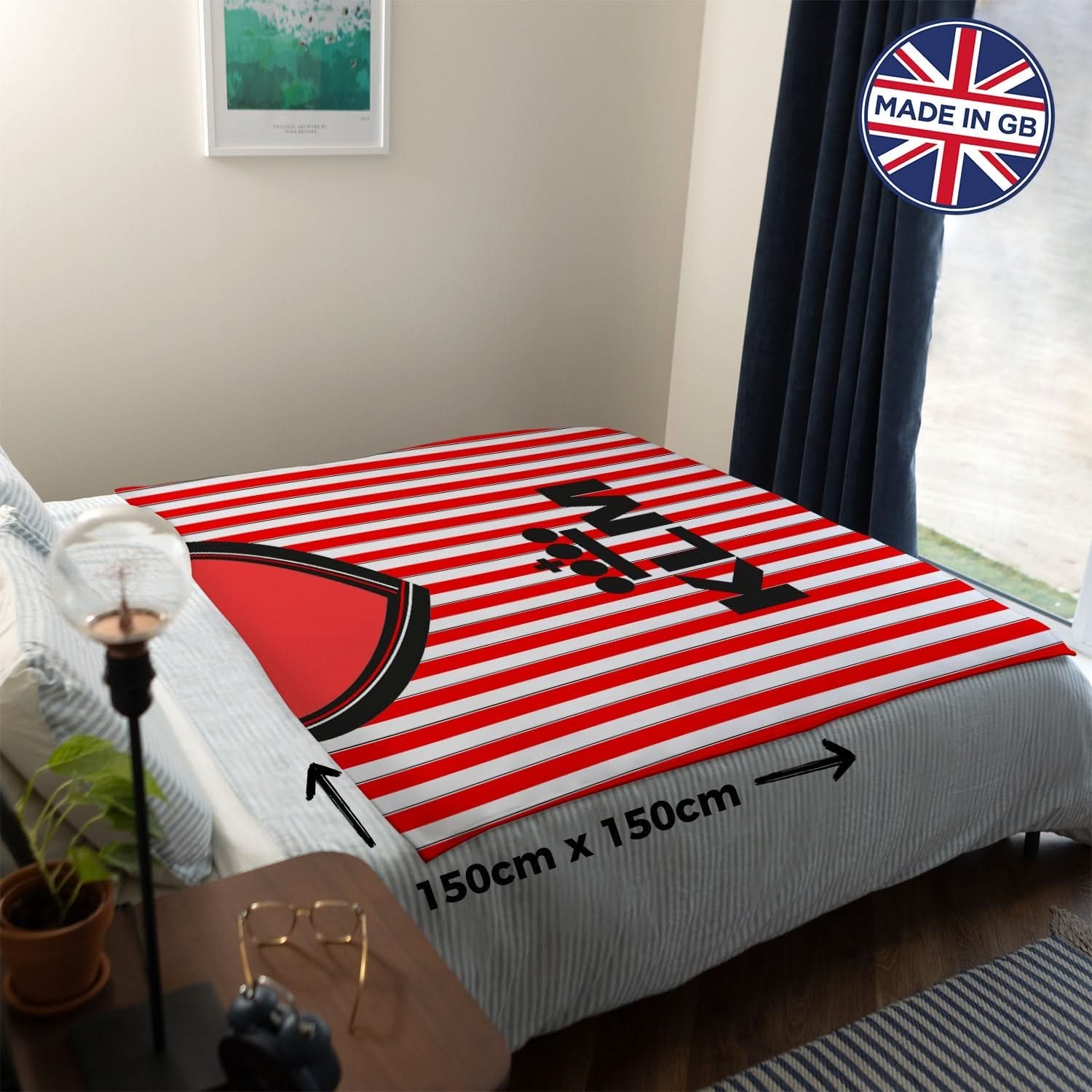 Brentford - 1989 Home - Personalised Retro Fleece Blanket 150cm X 150cm