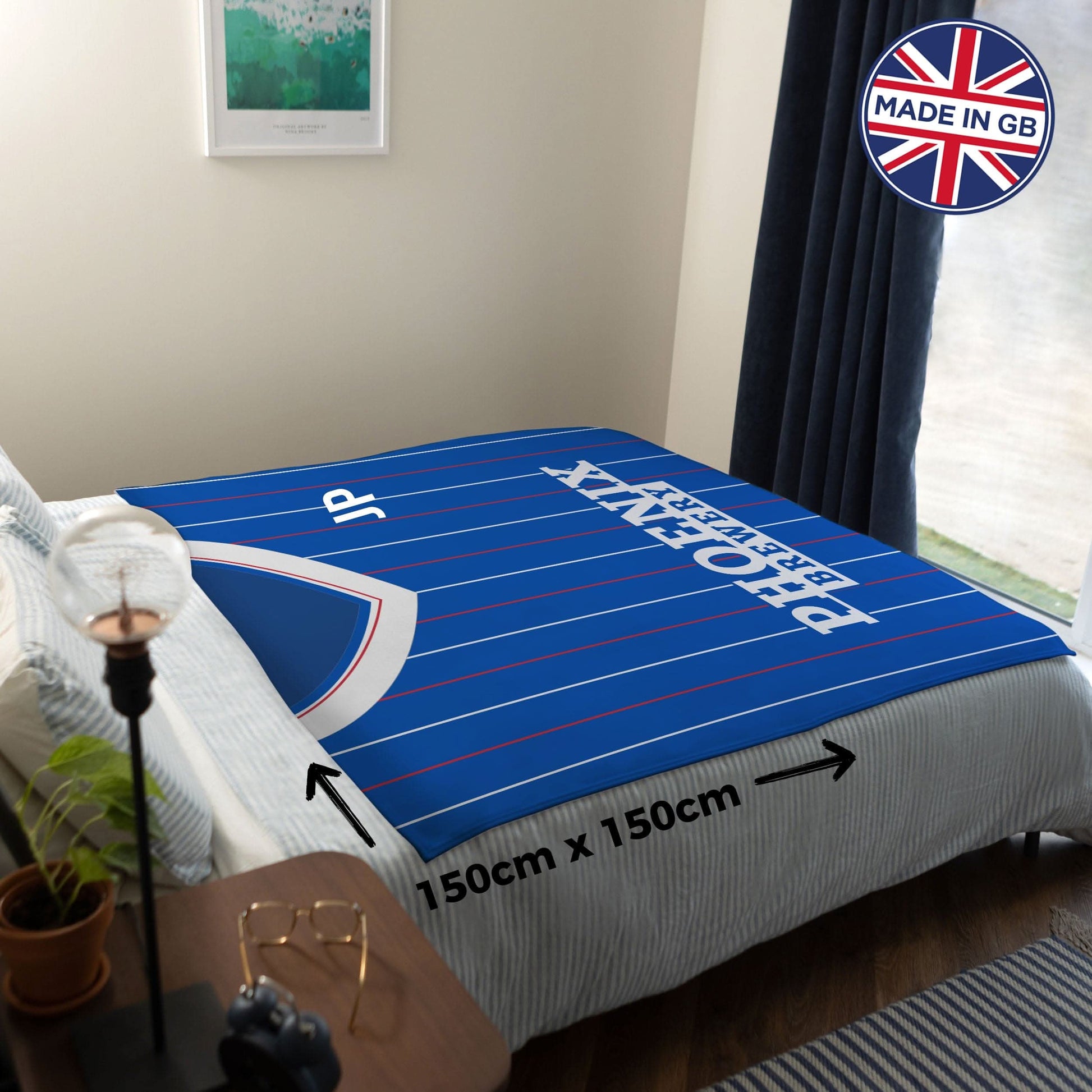 Brighton & Hove FC - 1983 Home Shirt - Retro Fleece Blanket