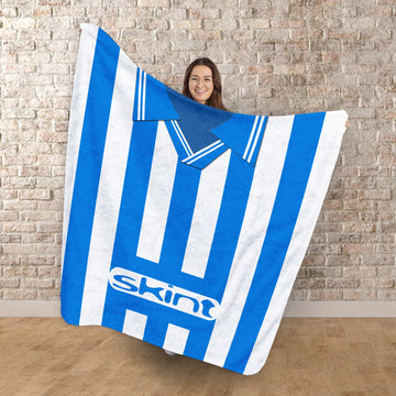 Brighton & Hove - 1999 Home Shirt - Retro Fleece Blanket