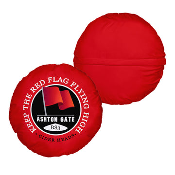 Bristol Red Flag - Football Legends - Circle Cushion 14