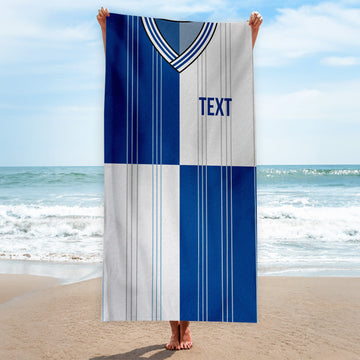Bristol R 1988 Home Shirt - Personalised Lightweight, Microfibre Retro Beach Towel - 150cm x 75cm